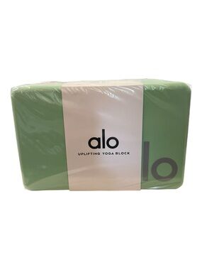 Alo Yoga Uplifting Yoga Block – Honeydew/Silver – One Size – New